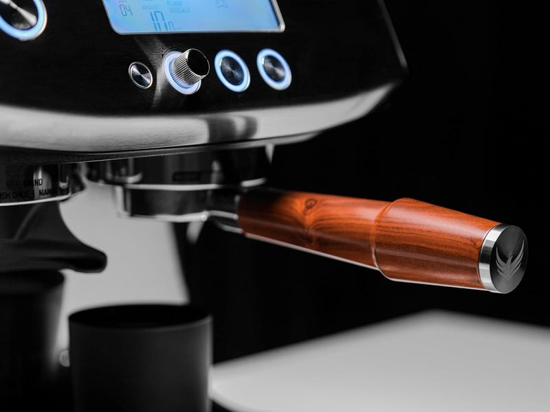 KNODOS 54mm Bottomless Portafilter Breville Compatible Rosewood Handle & Naked 18-21 Gram Filter Basket Included Fits Barista Express, Pro, Touch, Bambino Plus, Infuser, Duo Temp Pro Impress - Image 5